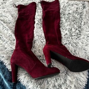 Stuart Weitzman over knee boots suede